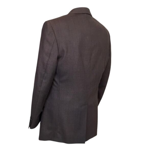 Kenneth Cole Reaction Sport Coat 42R Brown Tweed Blazer - Picture 6 of 12